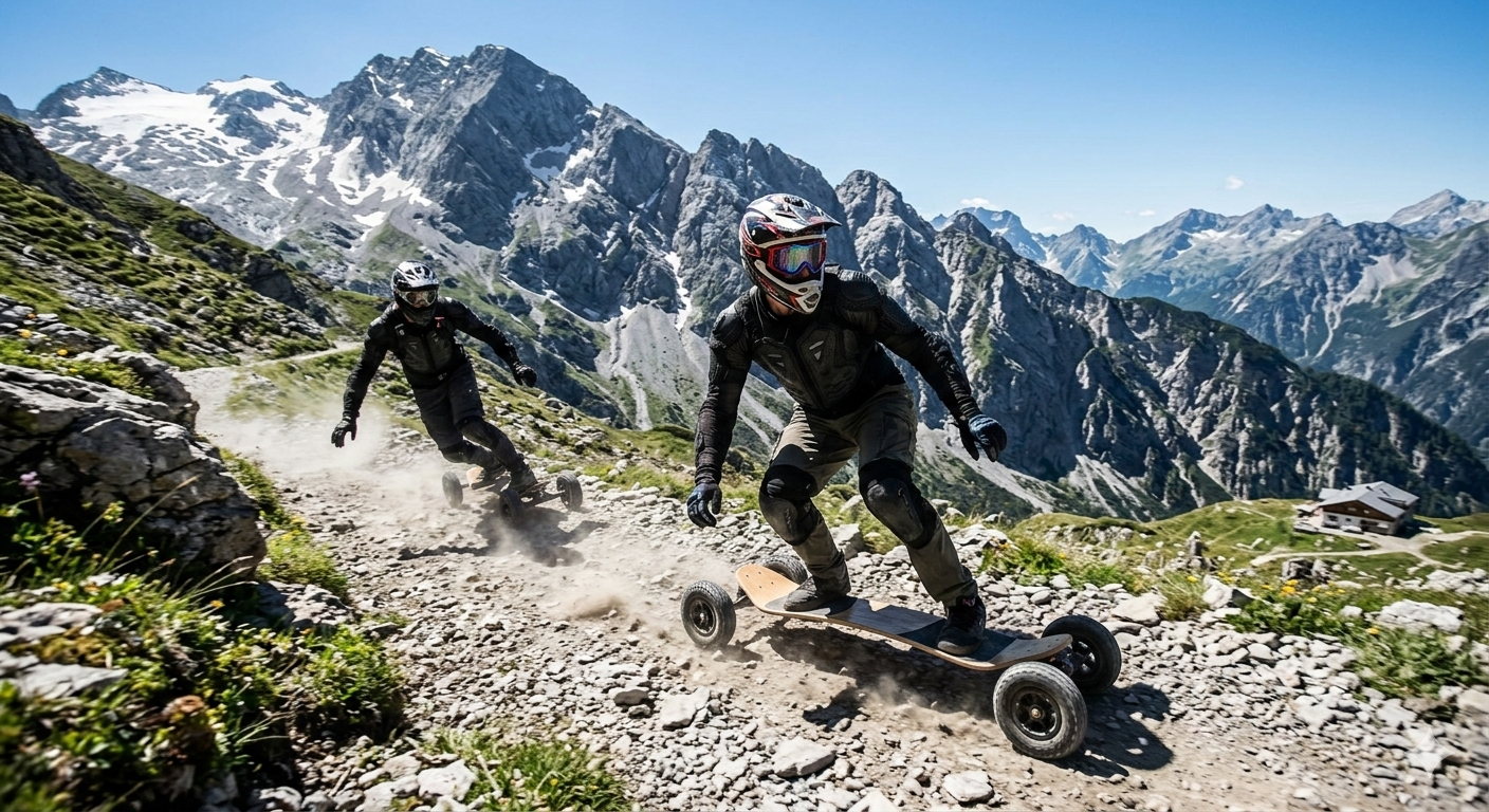 Mountainboard, Kitelandboarding, Allterrainboard, Downhill, Funsport, Outdoor,
